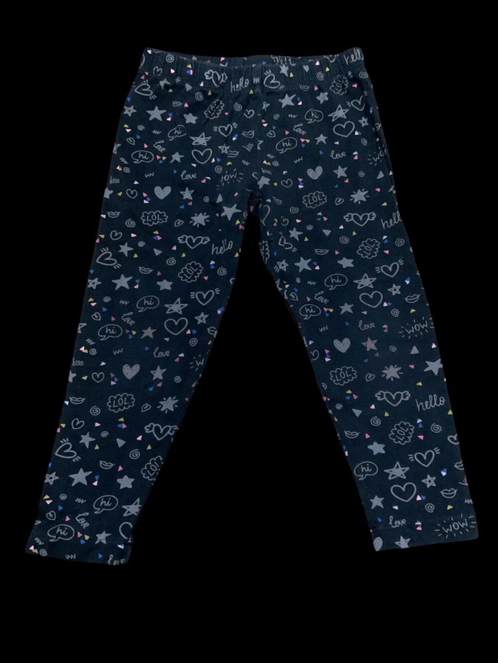 🌻10/$25 - Black Doodle Print Leggings